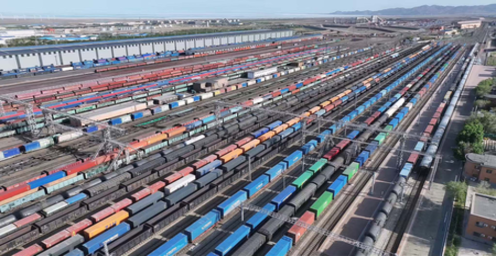 चीन-यूरोप मालगाड़ियों की संख्या में प्रतिवर्ष लगभग 10.8 गुना वृद्धि
