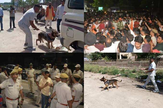 अलवर में गोवंश के अवशेष मिलने पर हंगामा, गोसेवकों ने लगाया जाम; पुलिस से हुई बहस