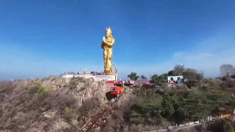 नाथद्वारा में रामनवमी पर 131 फीट ऊंची हनुमान प्रतिमा का भव्य लोकार्पण, श्रद्धा का नया केंद्र बना क्षेत्र