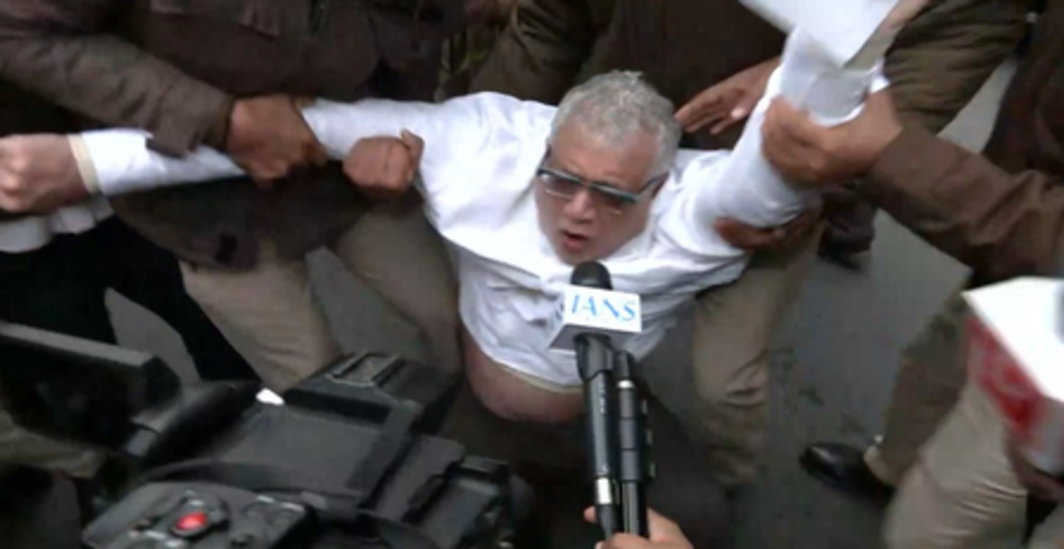 टीएमसी सांसदों ने ईडी की छापेमारी के खिलाफ दिल्ली में किया प्रदर्शन, पुलिस ने हिरासत में लिया