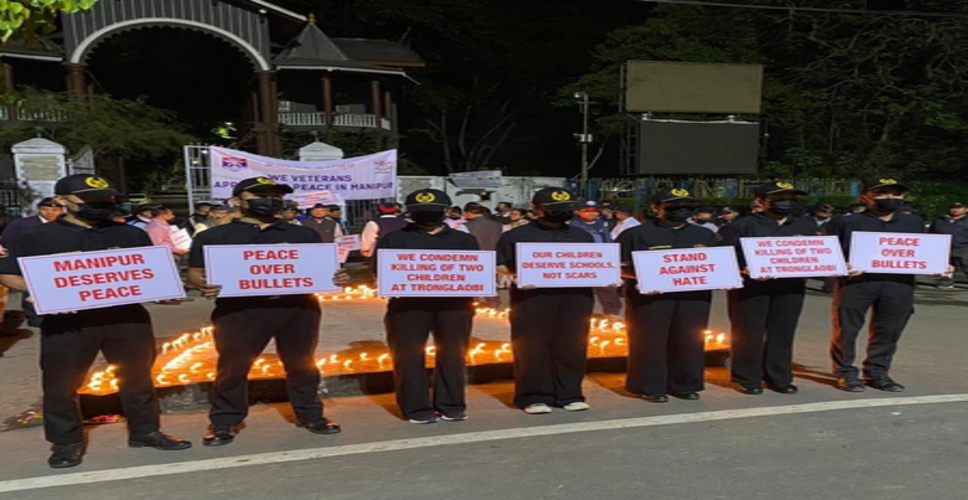 मणिपुर में शांति की अपील के साथ आगे आए पूर्व सैनिक और उनके परिवार