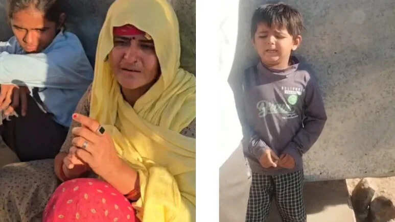 फर्जी पट्टे के आरोपों के बीच कुर्की, एसडीएम कोर्ट के आदेश पर घर सील, ठंड में दो मासूमों के साथ सड़क पर आई महिला