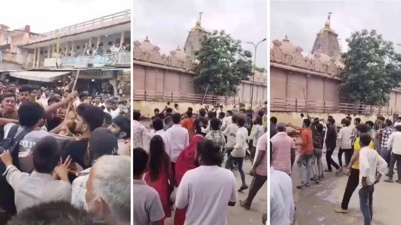 सांवलिया सेठ मंदिर में श्रद्धालुओं को दुकानदारों में लाठी डंडो से पीटा, बैग खोने से भड़का विवाद का सामने आया वीडियो