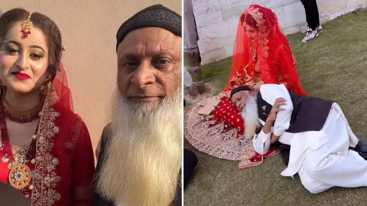 पाकिस्तानी मौलाना और उनकी युवा दुल्हन का फोटोशूट इंटरनेट पर बना वायरल सनसनी