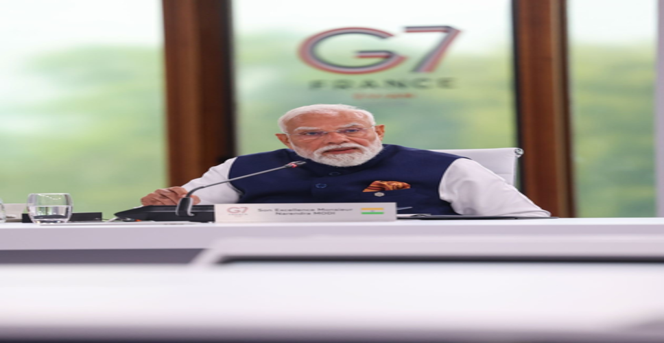 जी-7 सम्मेलन में पीएम मोदी बोले, साझेदारी सम्मान पर आधारित होनी चाहिए, निर्भरता पर नहीं