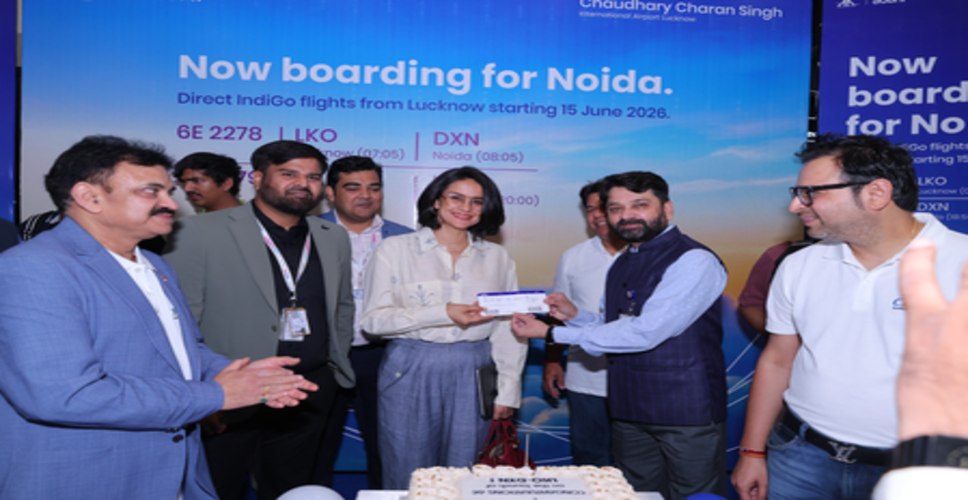 लखनऊ से नोएडा के बीच पहली सीधी उड़ान का सफल संचालन, 182 यात्रियों ने किया सफर