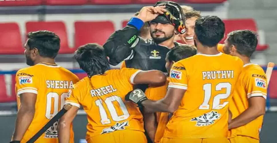 मेंस एचआईएल: जीत के साथ तमिलनाडु ड्रैगन्स का अभियान शुरू, शूटआउट में हैदराबाद तूफान को हराया