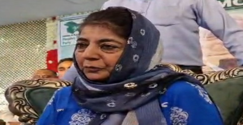 जम्मू-कश्मीर की सरकार लोगों की उम्मीदों पर खरी नहीं उतरी : महबूबा मुफ्ती