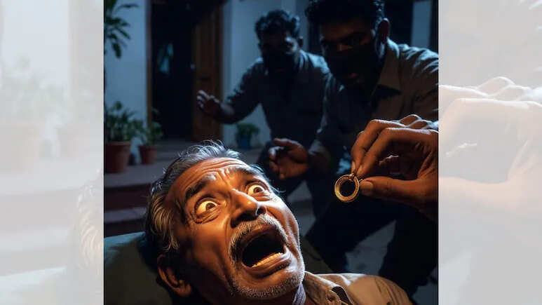 जयपुर में घर के बरामदे में सो रहे बुजुर्ग पर जानलेवा हमला, कान काटकर सोने की मुरकी लूट ले गए बदमाश