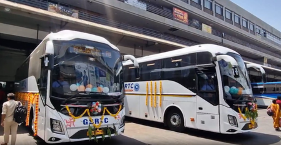 राजकोट एसटी विभाग को मिलीं 5 वॉल्वो बसें, भुज और वडोदरा रूट पर चलेंगी