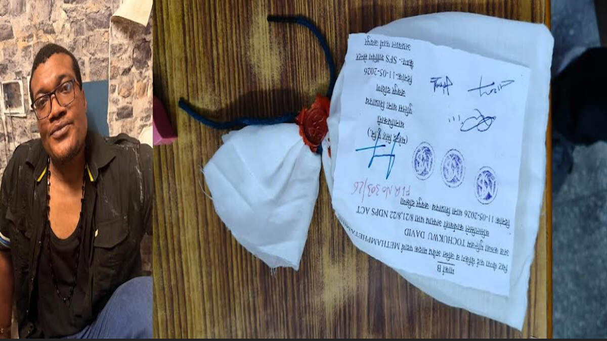 जयपुर में ऑपरेशन ‘क्लीन स्वीप’ में नाइजीरियन नागरिक गिरफ्तार, फुटेज में देखें 55 लाख की कोकीन और MD बरामद