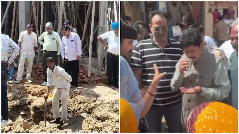 जयपुर में ‘पानी सूंघकर लौटाने’ वाला वीडियो वायरल, 24 घंटे में शुरू हुआ मरम्मत कार्य