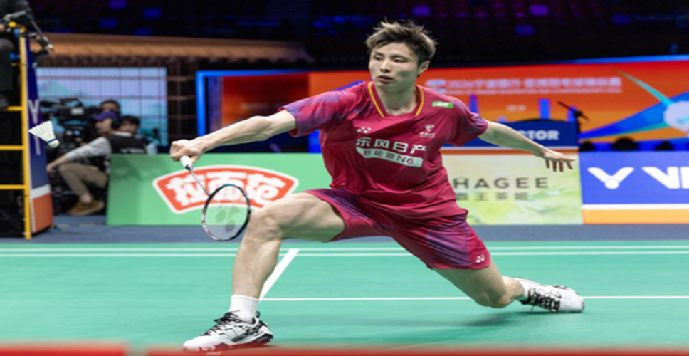 बैडमिंटन एशिया चैंपियनशिप : श्यी युछी ने पुरुष एकल में स्वर्ण पदक जीता