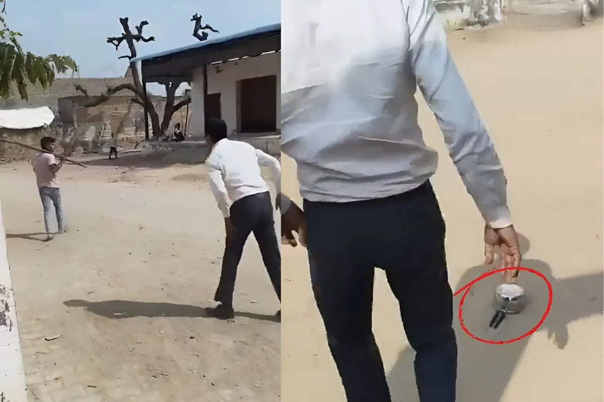 बीकानेर में स्कूल प्रधानाचार्य पर हमला, वीडियो में जानें जाति प्रमाण‑पत्र विवाद के चलते लाठी से पैर तोडा