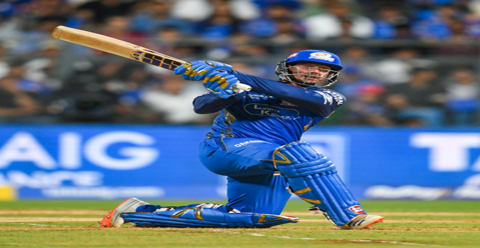 आईपीएल 2026: डी कॉक ने खेली शतकीय पारी, पीबीकेएस के खिलाफ एमआई ने 6 विकेट खोकर बनाए 195 रन