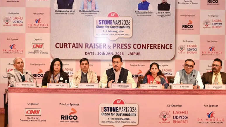 जयपुर में शुरू हो रही ‘इंडिया स्टोनमार्ट-2026’, चार दिन तक चलेगी अंतरराष्ट्रीय प्रदर्शनी
