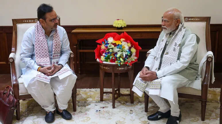 राजस्थान के मुख्यमंत्री भजनलाल शर्मा ने दिल्ली दौरे में पीएम मोदी से की मुलाकात, सियासी अटकलों पर लगा विराम