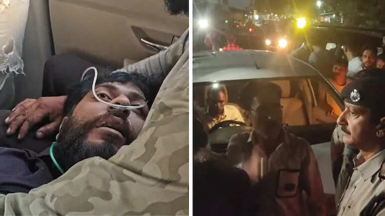 पुलिस की पिटाई में युवक की मौत के बाद बवाल, थाने के बाहर शव रख विरोध-प्रदर्शन