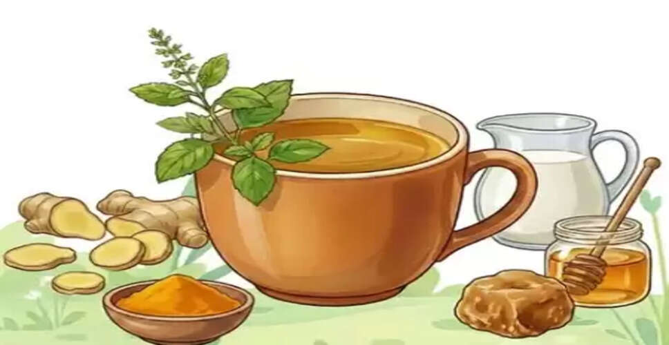 अदरक-तुलसी-हल्दी का काढ़ा : सर्दियों में तेजी से बढ़ेगी इम्युनिटी, तो सर्दी-जुकाम और संक्रमण से राहत