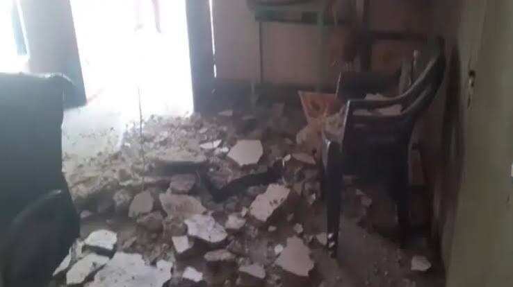 शिक्षा मंत्री के विधानसभा क्षेत्र में सरकारी स्कूल का प्लास्टर गिरा, छुट्टी होने से टला बड़ा हादसा