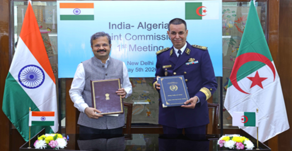 भारत-अल्जीरिया संयुक्त आयोग की पहली बैठक, रक्षा सहयोग के विस्तार पर सहमति