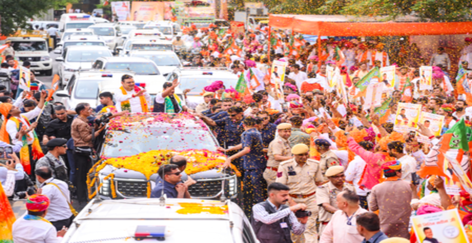 जयपुर में भाजपा अध्यक्ष नितिन नवीन का भव्य स्वागत, उमड़ा जनसैलाब