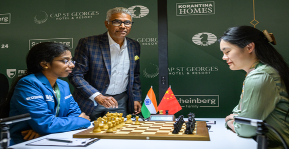 साइप्रस स्थित भारतीय उच्चायोग ने वैशाली की फिडे विमेंस कैंडिडेट्स जीतने पर तारीफ की