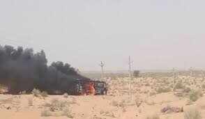 बीकानेर में स्लीपर बस में भीषण आग, यात्रियों में मच गई अफरा-तफरी