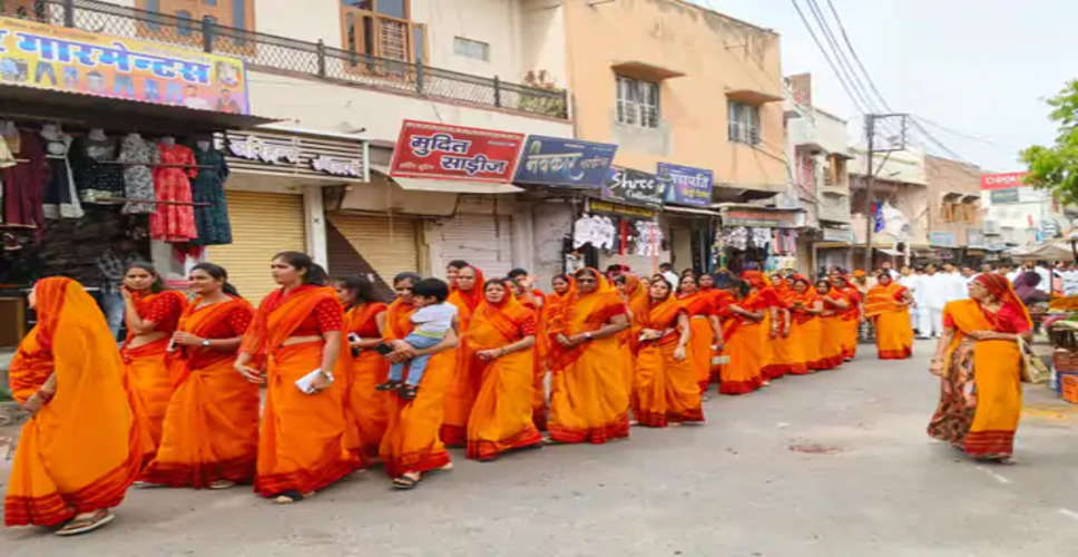 Bhilwara जैन समाज ने भगवान महावीर स्वामी की जयंती पर निकाली शोभायात्रा