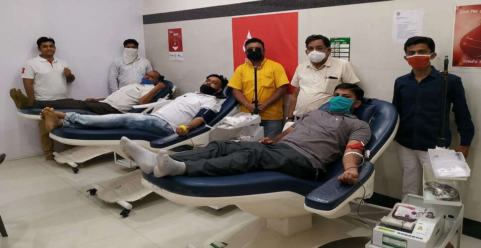 Sawaimadhopur&nbsp;में रक्तदान शिविर कार्यकर्म में 75 युवाओं ने किया रक्तदान