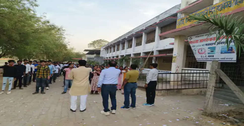 Sawai madhopur शहीद रिपुदमन सिंह महाविद्यालय में छात्र-छात्राओं को मतदान की दिलाई शपथ 