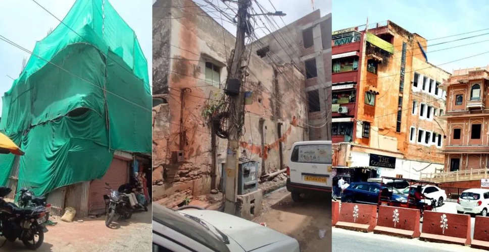 Jaipur अफसर छुट्टी पर, परकोटे में धड़ल्ले से हो रहा अवैध निर्माण