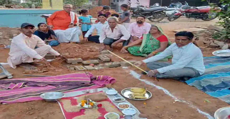 Banswara परतापुर के दक्षिण कालिका मंदिर प्राण प्रतिष्ठा का भूमि पूजन हुआ