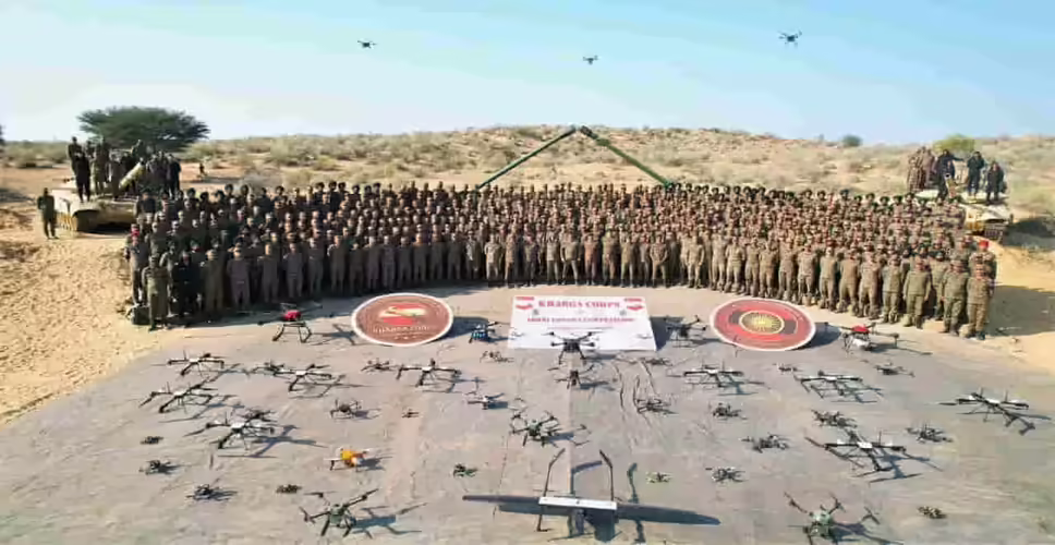 महाजन फील्ड फायरिंग रेंज में &lsquo;खड़ग शक्ति 2026&rsquo; सैन्य अभ्यास संपन्न, ड्रोन, पैराड्रॉप और अपाचे हेलिकॉप्टर ने दिखाई ताकत