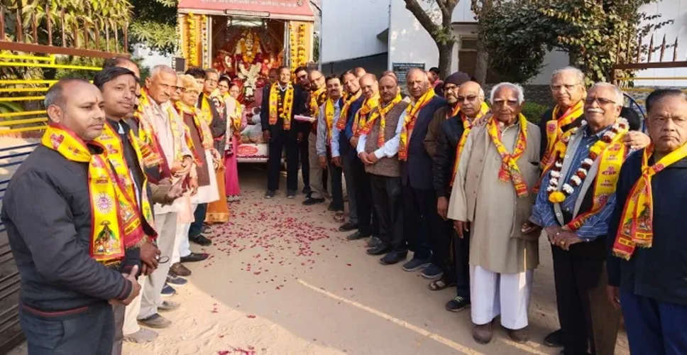 Hanumangarh शहर में कल पीलीबंगा पहुंचेगी कुलदेवी आधी महालक्ष्मी जन आशीर्वाद रथ यात्रा