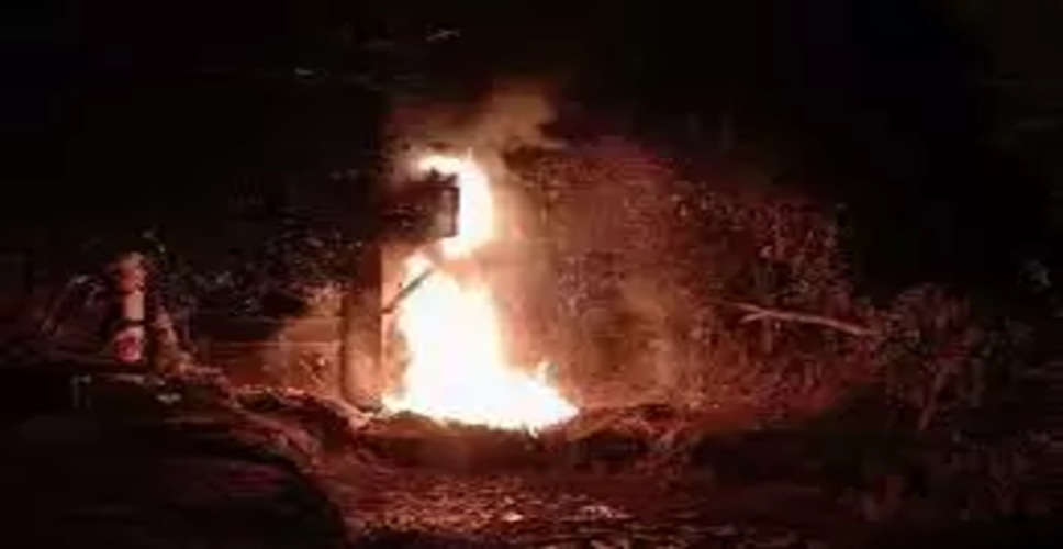 Dausa ट्रांसफार्मर से निकली चिंगारी से घर में लगी आग, 5 भैंस जिंदा जली 