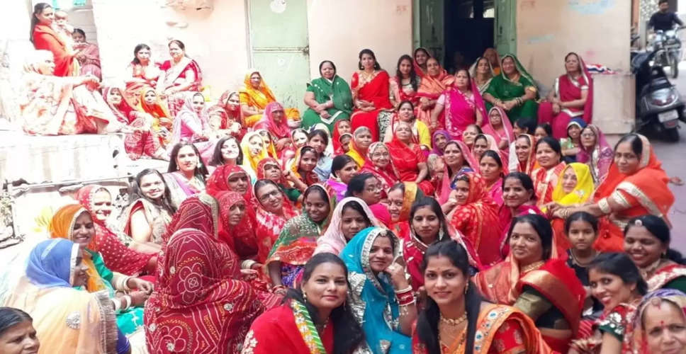 Rajsamand शहर में दशामाता पर्व परंपरानुसार मनाया, महिलाओं ने परंपरागत ढंग से की पूजा अर्चना, होली के 10 दिन बाद आता है पर्व