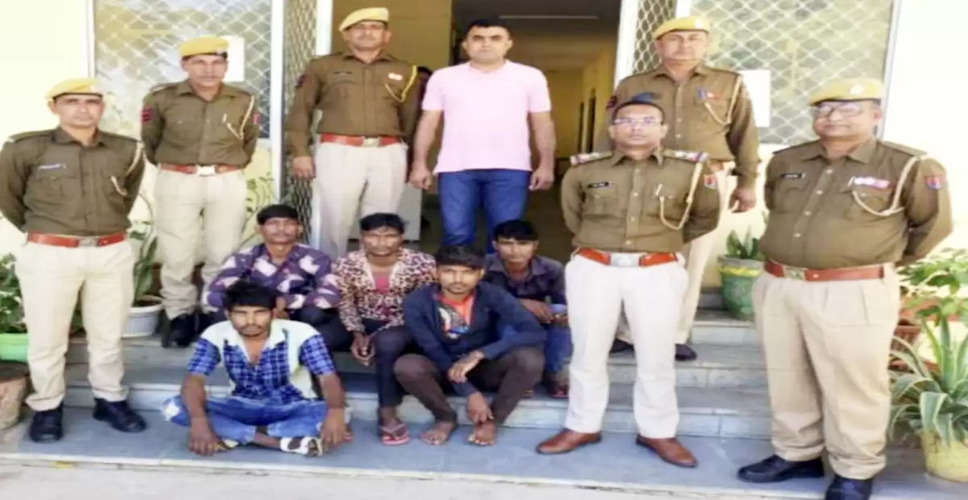 Jalore पुलिस ने घर में घुसकर मारपीट और लूट के मामले में 5 आरोपियों को किया गिरफ्तार, रिमांड पर लेकर पूछताछ जारी