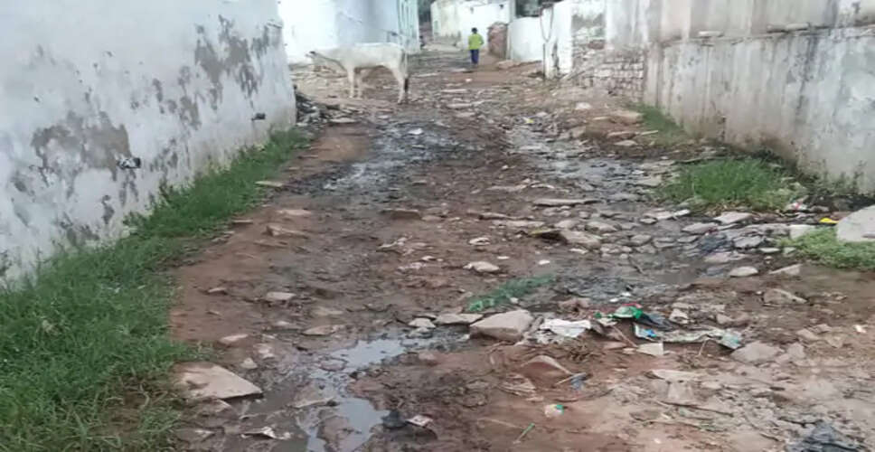 गढ़ीबाजना के बांगर्रा गांव में बारिश के बाद बदहाल हालात: गलियों में कीचड़ और गंदा पानी, ग्रामीणों ने सरपंच-विधायक पर लगाए उपेक्षा के आरोप
