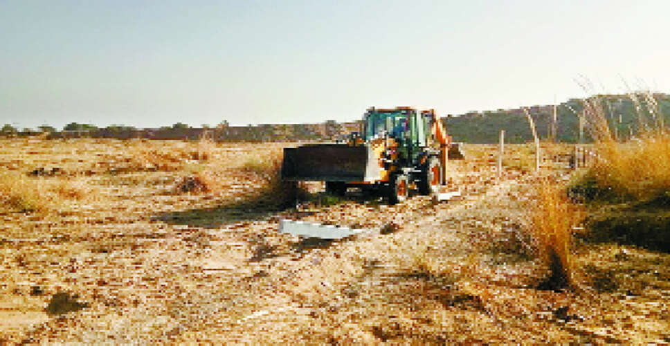 sawaimadhopur&nbsp;वीरपुर में 26 बीघा सरकारी भूमि पर 23 जगह से हटाया अतिक्रमण