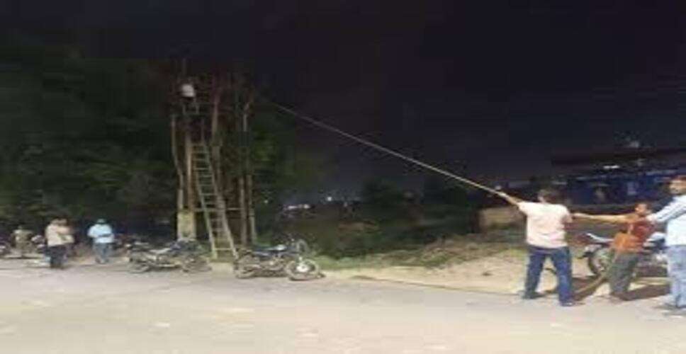 धौलपुर में 33 केवी लाइन में फॉल्ट से लगी आग, एक घंटे बिजली आपूर्ति बाधित