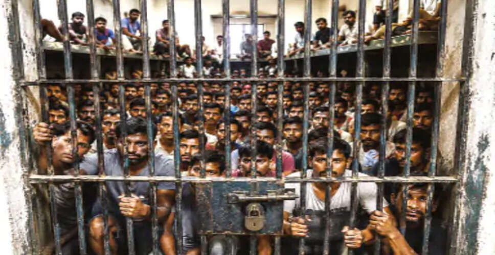 NCRB रिपोर्ट में खुलासा: देश की जेलें क्षमता से कहीं ज्यादा भरी, 5.11 लाख कैदी बंद, व्यवस्था पर गंभीर सवाल