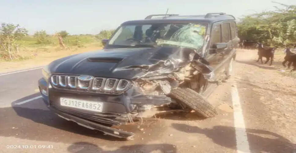 Barmer स्कॉर्पियो की भिड़ंत से बाइक सवार की दर्दनाक मौत