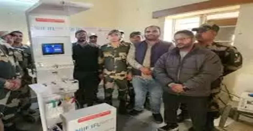बीएसएफ सेक्टर मुख्यालय जैसलमेर में शुरू हुई हेल्थ एटीएम सुविधा, जवानों को मिलेगा त्वरित स्वास्थ्य लाभ