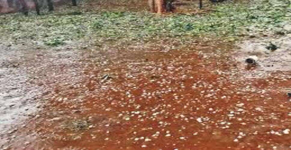 झुंझुनूं में बदला मौसम, तेज बारिश और ओलावृष्टि से मिली गर्मी से राहत