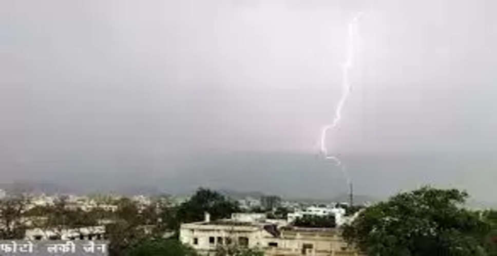 Udaipur में आज दोपहर आंधी और बारिश का अलर्ट
