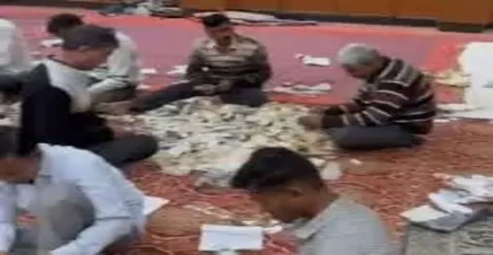 श्री सांवलियाजी मंदिर में दान राशि की गणना का तीसरा राउंड पूरा