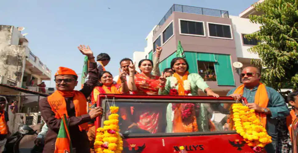 Rajsamand सांसद दीया  कुमारी ने गुजरात के गांधी नगर में किया चुनाव प्रचार, भाजपा उम्मीदवार के समर्थन में किया जनसम्पर्क