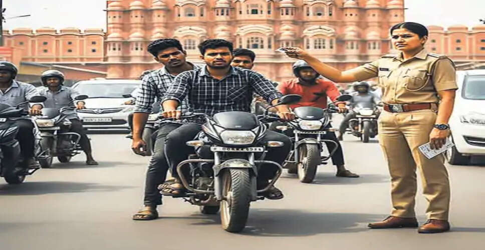 जयपुर की सड़कों पर भरतपुरियों के लिए नई कहावत: "लापरवाही की, तो समझो लाइसेंस गया!"