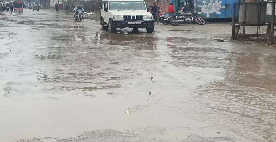 Dholpur&nbsp;मावठ को नहीं झेल पाया पेचवर्क, अधिकांश सड़क जगह-जगह से उखड़ी